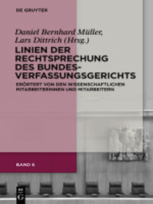 cover image of Linien der Rechtsprechung des Bundesverfassungsgerichts